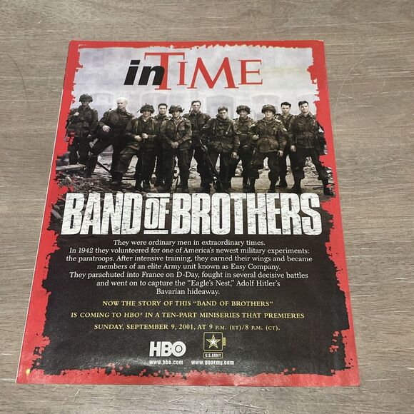 Band Of Brothers HBO 8 Page Pamphlet Ephemra‎ 2001 in Time Army War - Picture 1 of 6